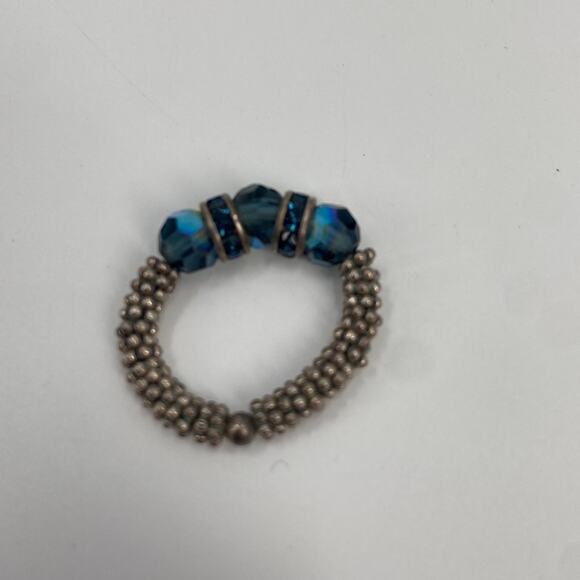 Handmade stretch beaded ring 7 - Picture 3 of 5
